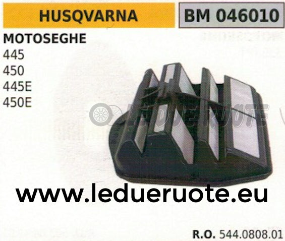 544080801 FILTRO ARIA COMPLETO MOTOSEGA HUSQVARNA 445 450 445E 450E