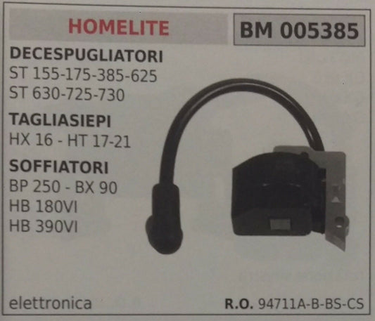 94711 BOBINA ELETTRONICA TAGLIASIEPE TAGLIASIEPI HOMELITE HX16 HT17 HT21