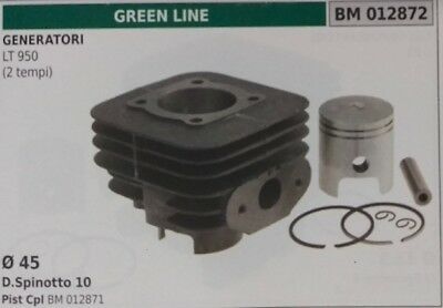 CILINDRO E PISTONE COMPLETO GENERATORE GRUPPO GREEN LINE LT 950 2T Ø 45