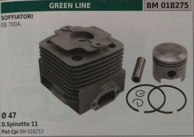 CILINDRO E PISTONE COMPLETO SOFFIATORE GREEN LINE EB 700A Ø 47