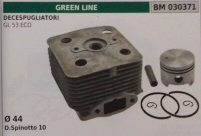 CILINDRO E PISTONE COMPLETO DECESPUGLIATORE GREEN LINE GL 53 ECO Ø 44