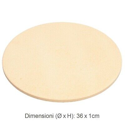 PIASTRA MONOLITH IN PIETRA PER PIZZA PANE griglia grill barbecue dolci 36x1