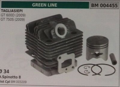 CILINDRO E PISTONE COMPLETO TAGLIASIEPE tosasiepi GREEN LINE GT 600D 750S (2009)