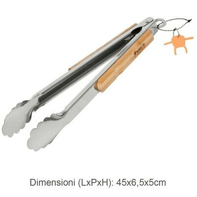 PINZA PINZE MONOLITH IN ACCIAIO PROFESSIONALE BARBECUE GRILL ARROSTO GRIGLIA