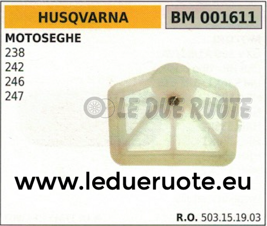 503151903 FILTRO ARIA MOTOSEGA HUSQVARNA 238 242 246 247