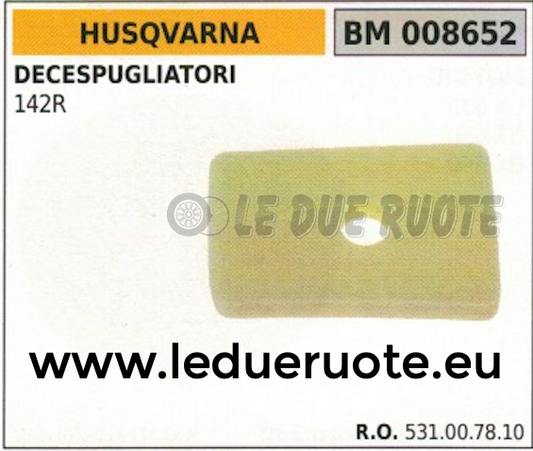 531007810 SPUGNA FILTRO ARIA DECESPUGLIATORE HUSQVARNA 142R