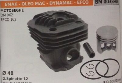 50022006 CILINDRO PISTONE COMPL MOTOSEGA OLEOMAC 962 EFCO 162 Ø 48