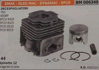 4191210 CILINDRO PISTONE COMPL DECESPUGLIATORE OLEO MAC EFCO 8515 + Guarnizione Cilindro