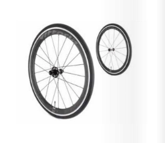 COPPIA RUOTE BICICLETTA VITTORIA ROAD FRAXION COPERTONCINO gara Carbonio corsa
