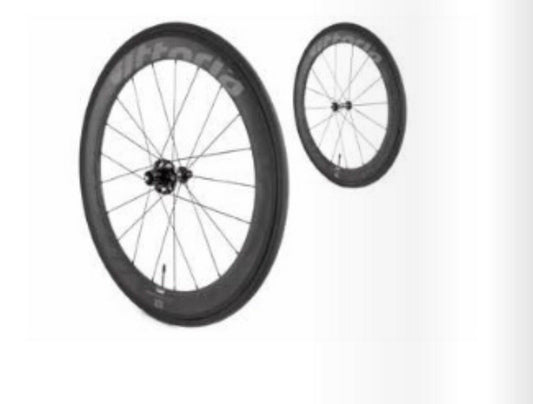 COPPIA RUOTE BICICLETTA VITTORIA QURANO 60 COPERTONCINO gara Carbonio e Grafene