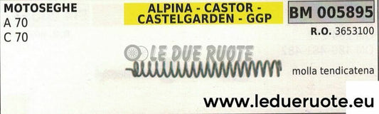 MOLLA PER TENDICATENA TIRACATENA MOTOSEGA ALPINA 70 CASTOR CASTELGARDEN 70 5895