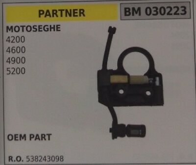 538243098 POMPA OLIO COMPLETA MOTOSEGA PARTNER 4200 4600 4900 5200 originale