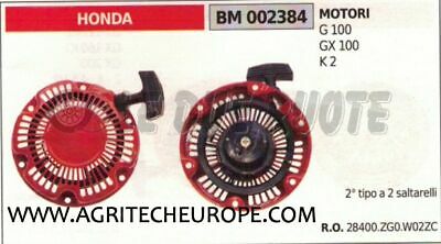 28400ZG0W02ZC CARTER AVVIAMENTO COMPLETO MOTORE HONDA G 100 GX100 K2 II TIPO