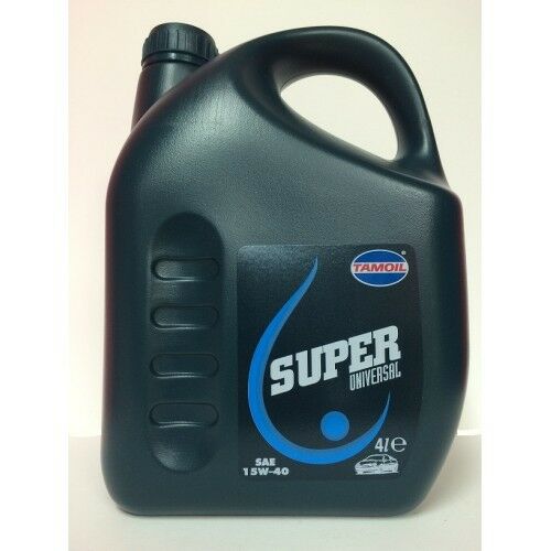 TAMOIL SUPER UNIVERSAL OLIO MOTORE SAE 15W40 TANICA 4LT ACEA E2,A2/B2 esso AGIP
