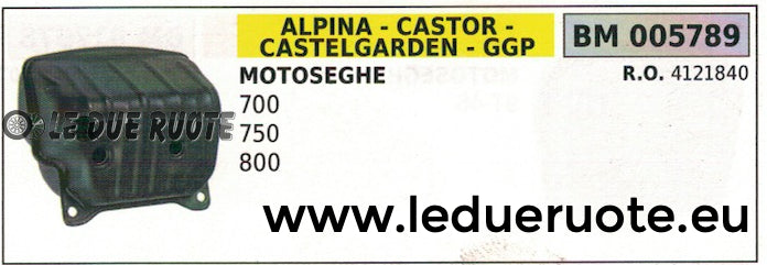 4121840 MARMITTA scarico silenziatore MOTOSEGA CASTELGARDEN GGP 700 750 800