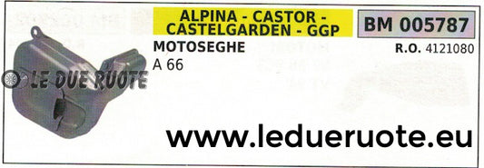 4121080 MARMITTA scarico silenziatore MOTOSEGA ALPINA CASTOR CASTELGARDEN A 66