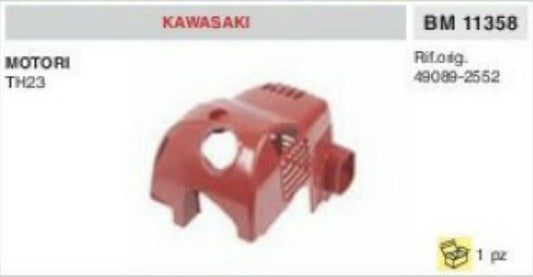 49089-2552 CARTER superiore plastica CUFFIA MOTORE KAWASAKI TH23 TH 23