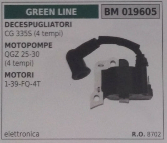8702 BOBINA ELETTRONICA DECESPUGLIATORE GREEN LINE CG 335S 4T