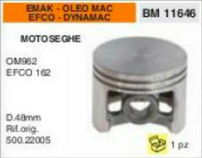 50022005 PISTONE MOTOSEGA EMAK EFCO 162 DYNAMAC OLEO MAC 962 OM962 Ø 48mm