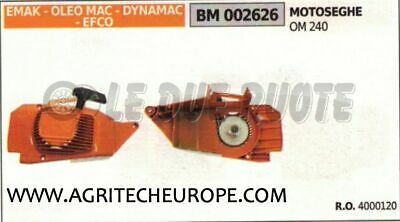 4000120 CARTER AVVIAMENTO COMPLETO avviatore puleggia MOTOSEGA OLEOMAC 240