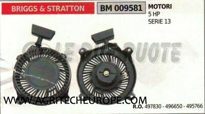 497830 496650 CARTER AVVIAMENTO AUTOAVVOLGENTE COMPLETO BRIGGS & STRATTON 5 HP