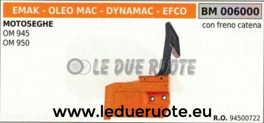 94500722 CARTER FRENO CATENA COPRICATENA MOTOSEGA OLEOMAC 945 950