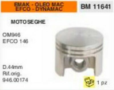 946.00174 PISTONE MOTOSEGA EMAK EFCO 146 DYNAMAC OLEO MAC 946 OM946 Ø 44mm