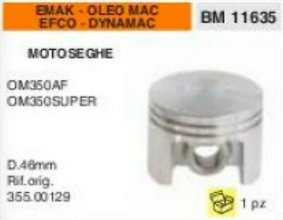 355.00129 PISTONE MOTOSEGA EMAK EFCO DYNAMAC OLEO MAC OM350 OM 350 SUPER Ø 46mm