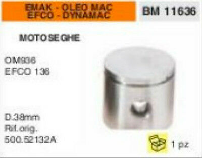 500.52132A PISTONE MOTOSEGA EMAK EFCO 135 DYNAMAC OLEO MAC 936 Ø 38mm