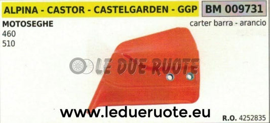 4252835 CARTER CATENA MOTOSEGA CASTOR CASTELGARDEN STIGA ALPINA 460 510 ARANCIO