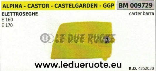 CARTER CATENA COPRICATENA MOTOSEGA ELETTRICA ELETTROSEGA CASTELGARDEN E 160 170