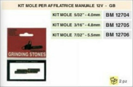 KIT MOLE PER AFFILACATENA affilatrice MOTOSEGA ELETTRICA 12V 5/32"
