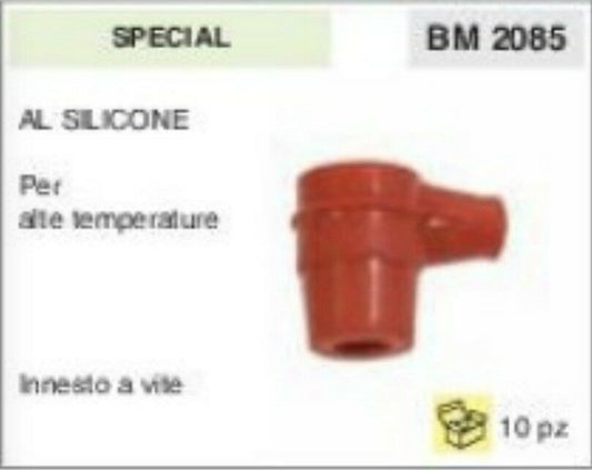 ATTACCO CANDELA A PIPA pipetta SILICONE PER ALTE TEMPERATURE CON INNESTO A VITE