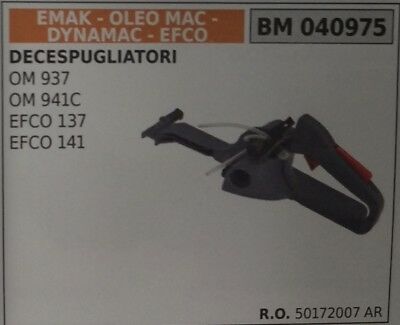 50172007 CARTER COMPLETO COMANDO GAS DECESPUGLIATORE OLEOMAC 937 941C