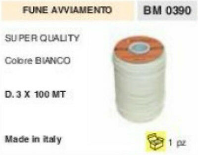 FUNE corda AVVIAMENTO MOTOSEGA DECESPUGLIATORE SOFFIATORE RASAERBA Ø 3 100 M