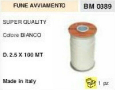 FUNE corda AVVIAMENTO MOTOSEGA DECESPUGLIATORE SOFFIATORE RASAERBA Ø 2,5 100 M