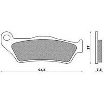 COPPIA PASTIGLIE FRENO ANTERIORI ORGANICHE MBK SKYLINER YAMAHA MAJESTY 125CC RMS