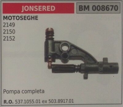 537105501 KIT POMPA OLIO COMPLETA MOTOSEGA JONSERED 2149 2150 2152