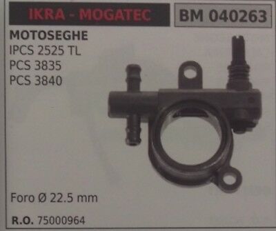 75000964 POMPA OLIO RICAMBIO MOTOSEGA IKRA MOGATEC IPCS 2525TL PCS 3835 3840