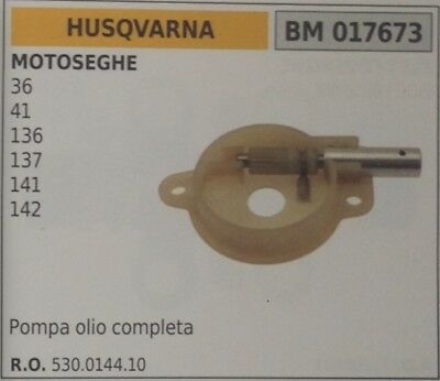 530014410 KIT POMPA OLIO RICAMBIO MOTOSEGA HUSQVARNA 36 41 136 137 141 142