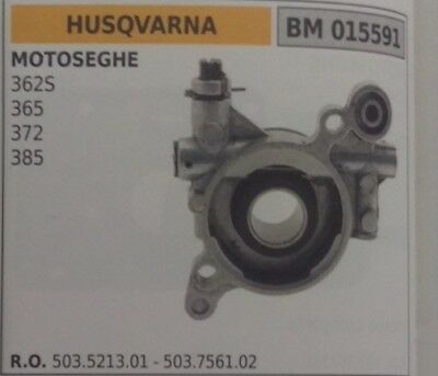 503521301 502756192 KIT POMPA OLIO RICAMBIO MOTOSEGA HUSQVARNA 362S 365 372 385