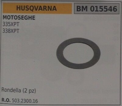 503230016 COPPIA RONDELLE POMPA OLIO PER MOTOSEGA HUSQVARNA 335XPT 338XPT