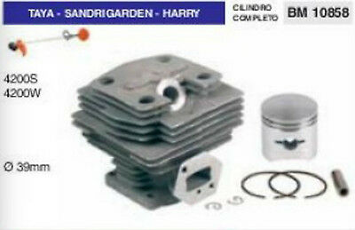 CILINDRO E PISTONE DECESPUGLIATORE TAYA SANDRIGARDEN HARRY 4200 S W Ø 39 mm