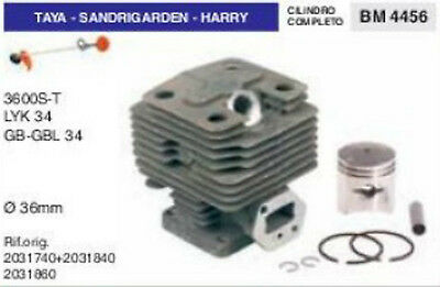 CILINDRO E PISTONE DECESPUGLIATORE TAYA SANDRIGARDEN HARRY 3600 34 GBL Ø 36 mm