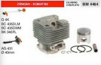 CILINDRO E PISTONE DECESPUGLIATORE ZENOAH KOMATSU G4K BC435 BK436 435 436Ø 40 mm