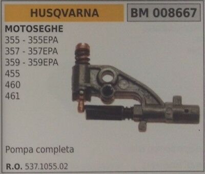 537105502 KIT POMPA OLIO RICAMBIO MOTOSEGA HUSQVARNA 455 460 461