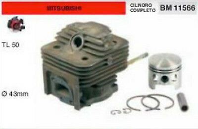 CILINDRO E PISTONE COMPLETO DECESPUGLIATORE MITSUBISHI TL50 TL 50 Ø 43 mm
