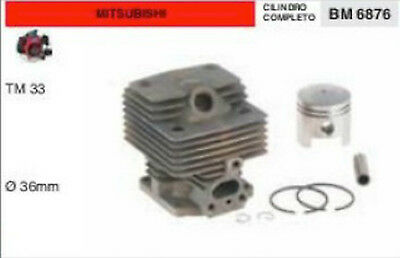 CILINDRO E PISTONE COMPLETO DECESPUGLIATORE MITSUBISHI TM33 TM 33 Ø 36 mm