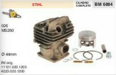 4223.020.1200 CILINDRO E PISTONE MOTOSEGA STIHL 026 MS260 MS 260 Ø 44 mm