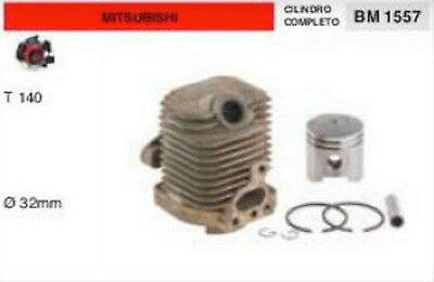 CILINDRO E PISTONE COMPLETO DECESPUGLIATORE MITSUBISHI T140 T 140 Ø 32 mm